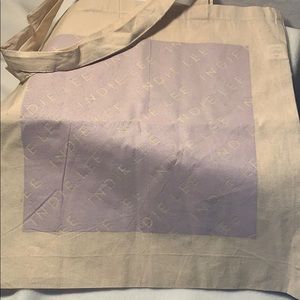 Indie Lee canvas tote bag. NEW